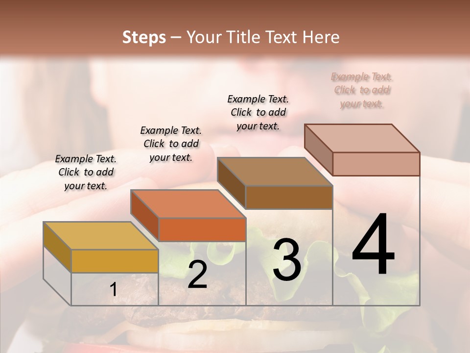 Red Hamburger Unhealthy PowerPoint Template
