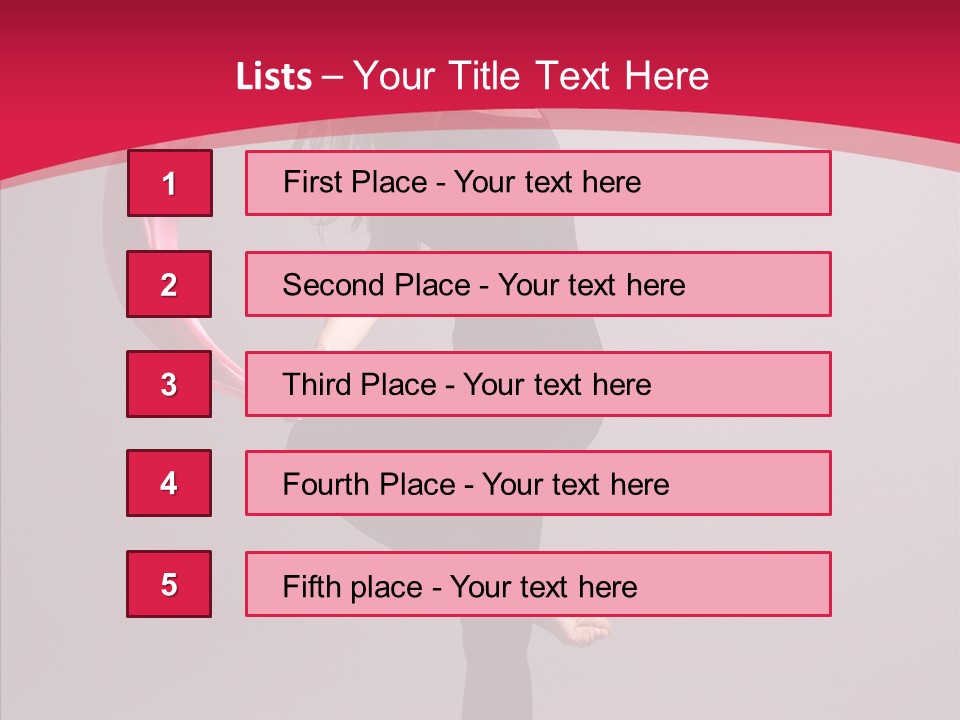 Aerobics Motion Beautiful PowerPoint Template