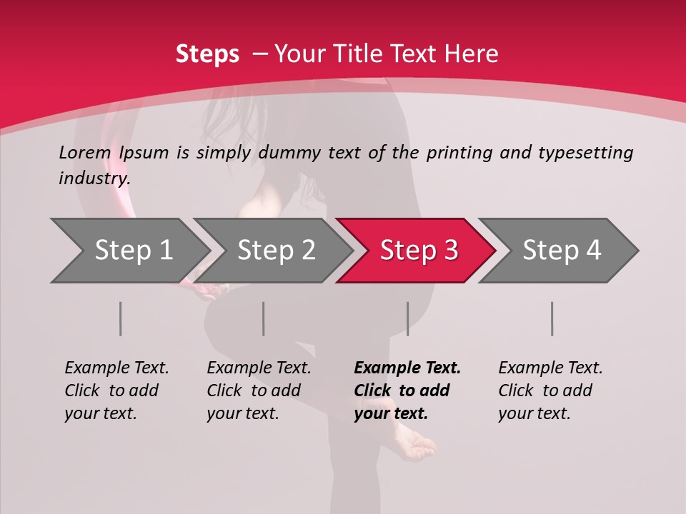Aerobics Motion Beautiful PowerPoint Template