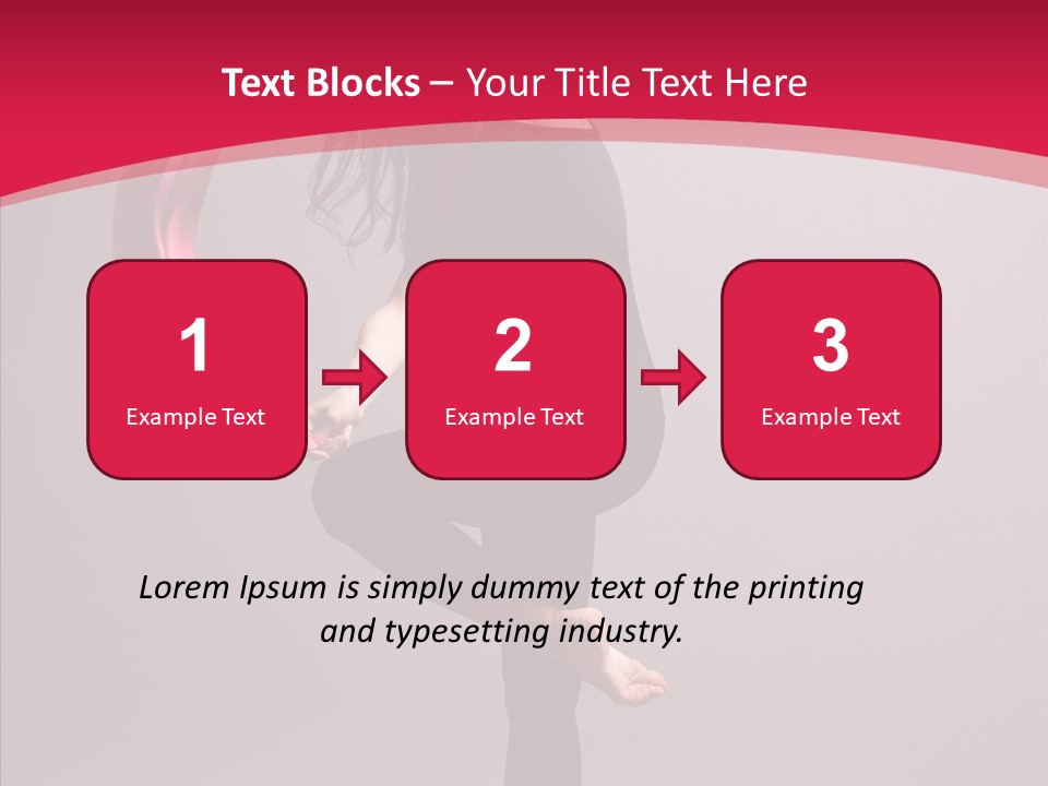 Aerobics Motion Beautiful PowerPoint Template