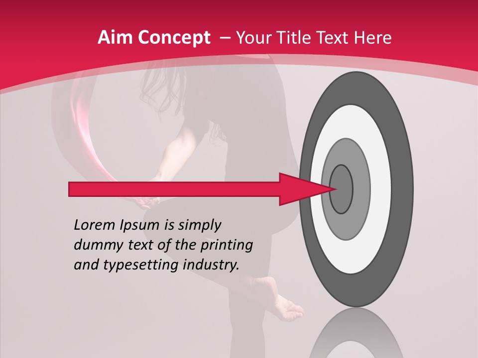 Aerobics Motion Beautiful PowerPoint Template