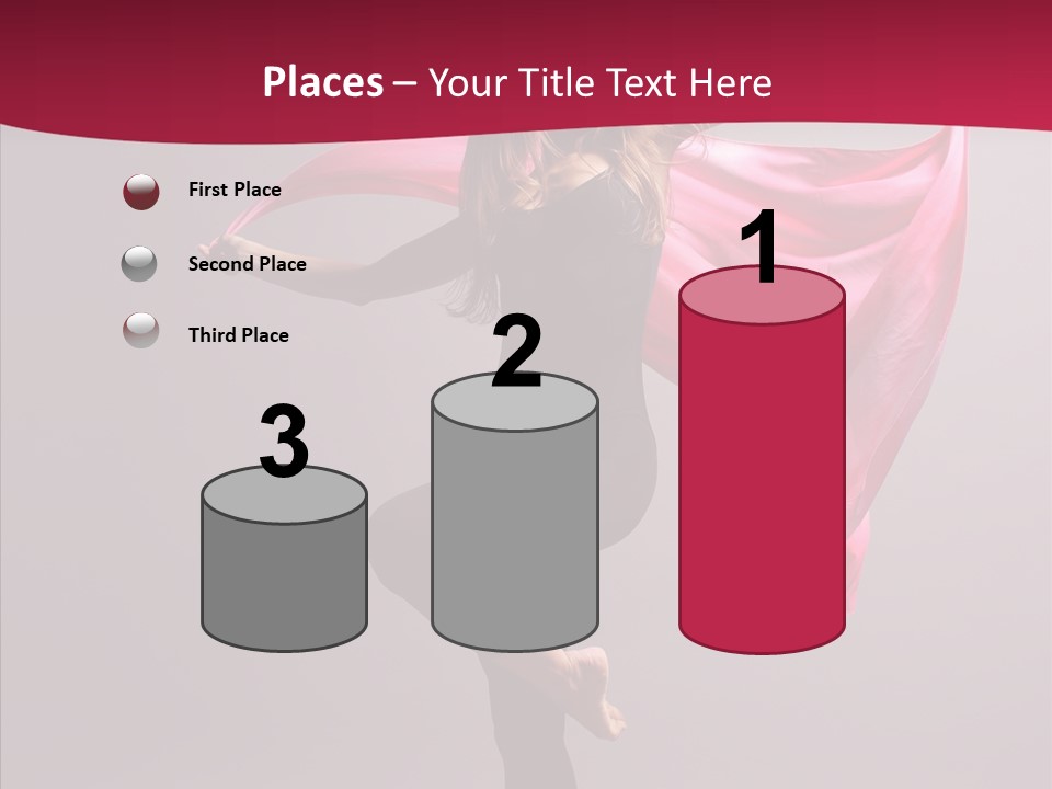 Fabric Balance Jump PowerPoint Template
