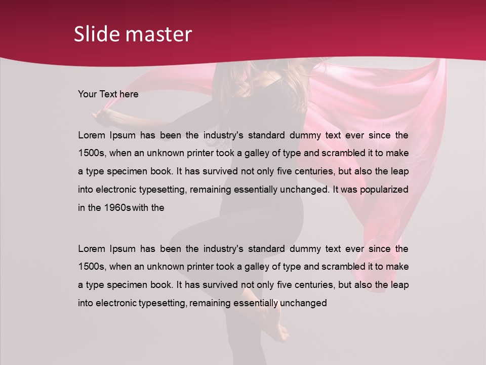 Fabric Balance Jump PowerPoint Template