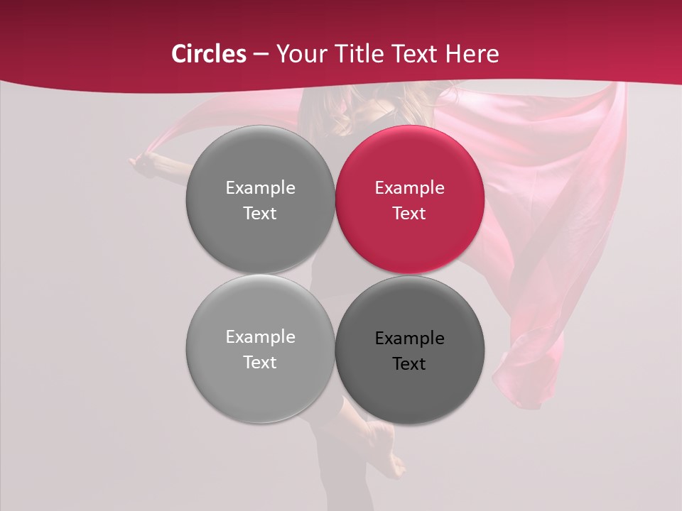 Fabric Balance Jump PowerPoint Template