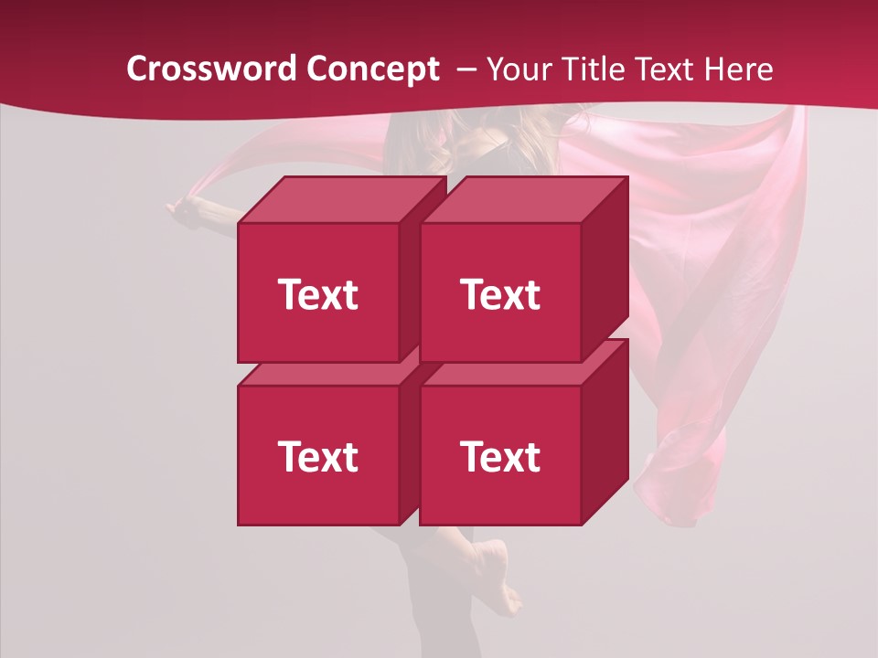 Fabric Balance Jump PowerPoint Template