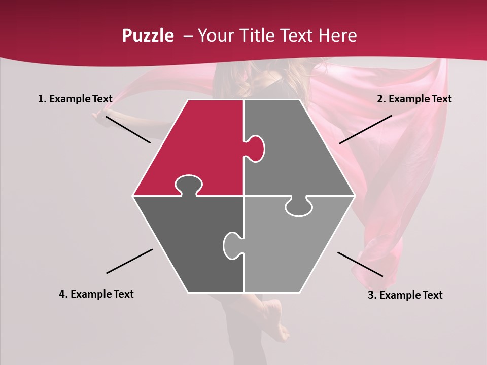 Fabric Balance Jump PowerPoint Template