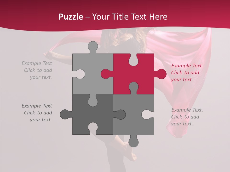 Fabric Balance Jump PowerPoint Template