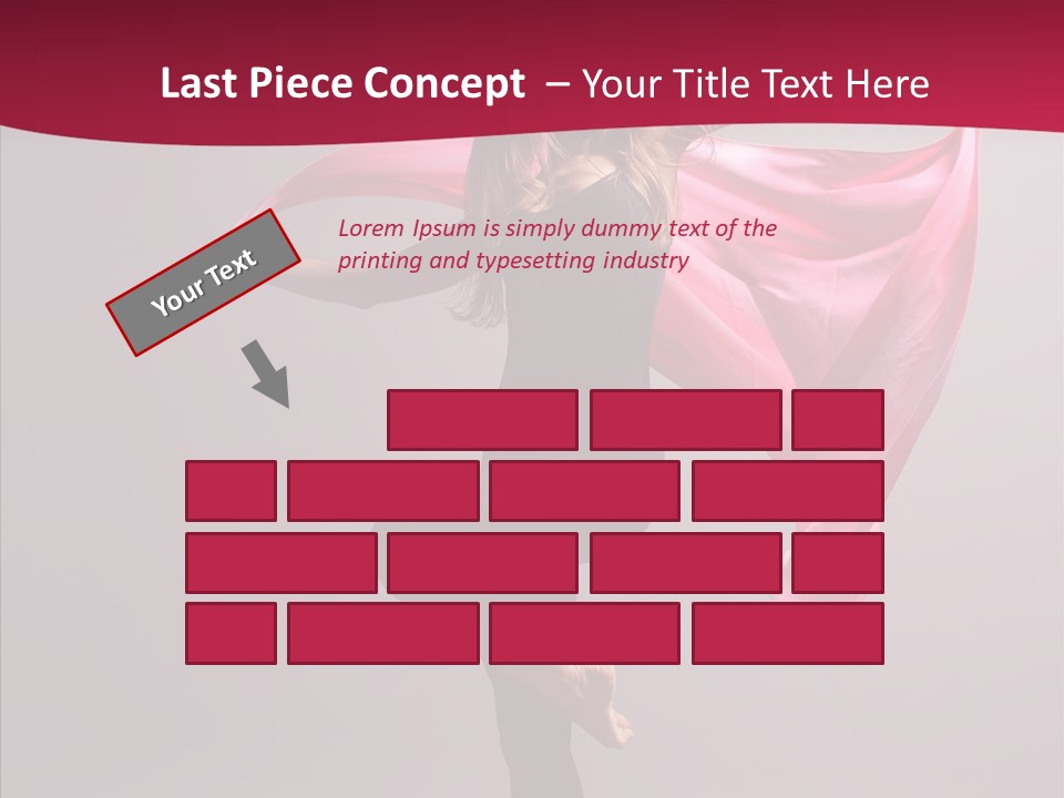 Fabric Balance Jump PowerPoint Template
