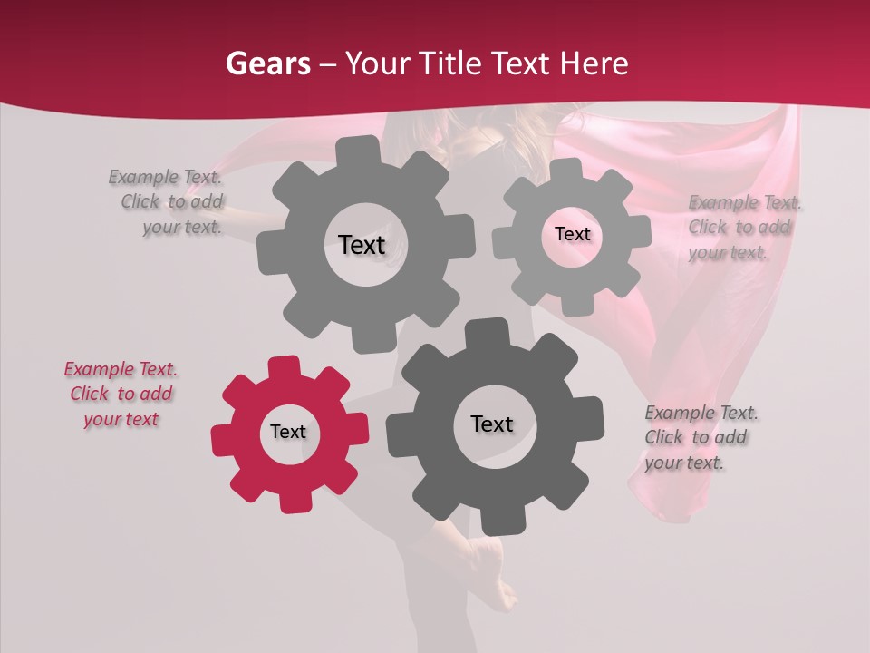 Fabric Balance Jump PowerPoint Template