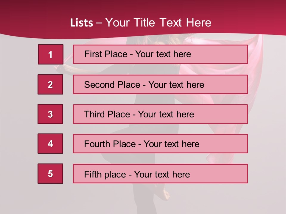 Fabric Balance Jump PowerPoint Template