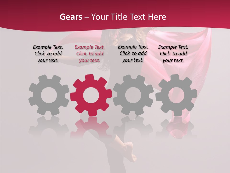 Fabric Balance Jump PowerPoint Template