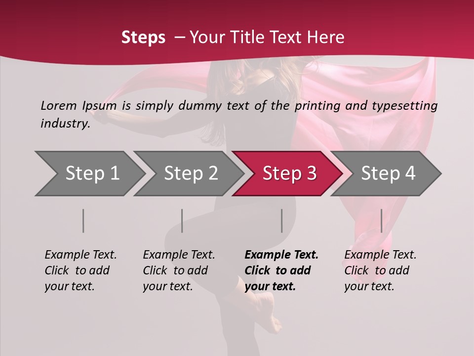 Fabric Balance Jump PowerPoint Template