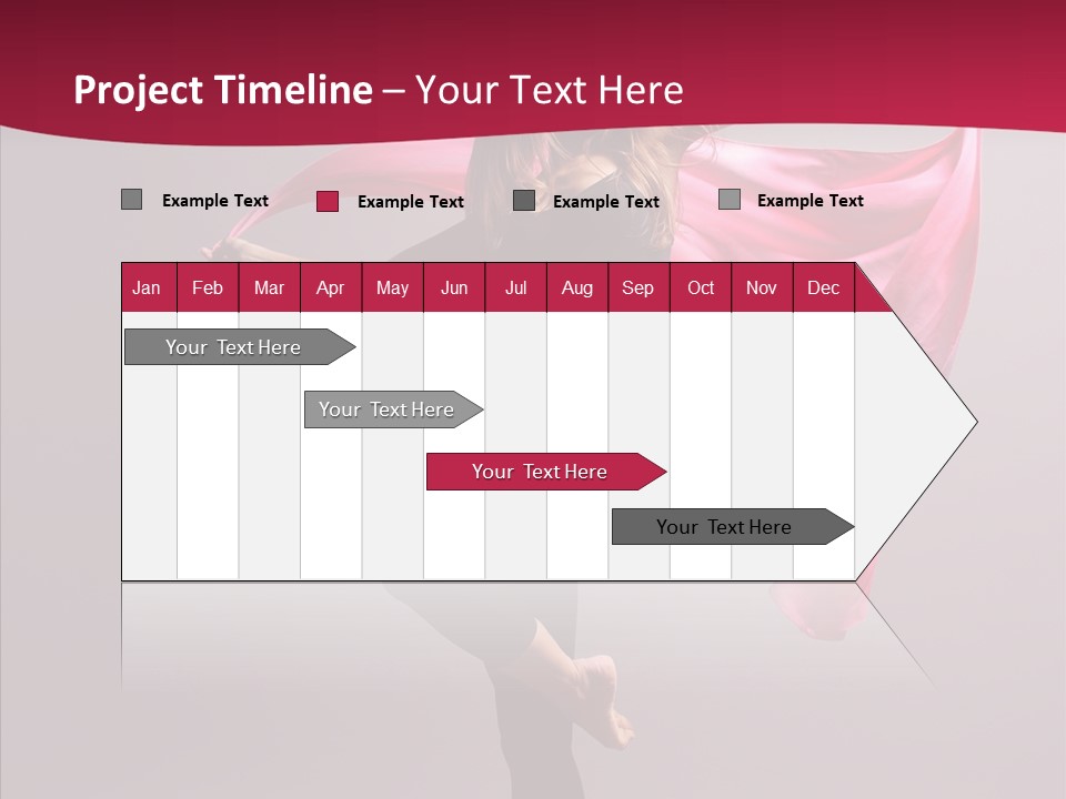 Fabric Balance Jump PowerPoint Template