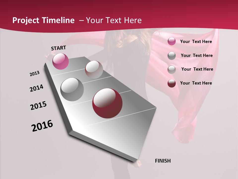 Fabric Balance Jump PowerPoint Template