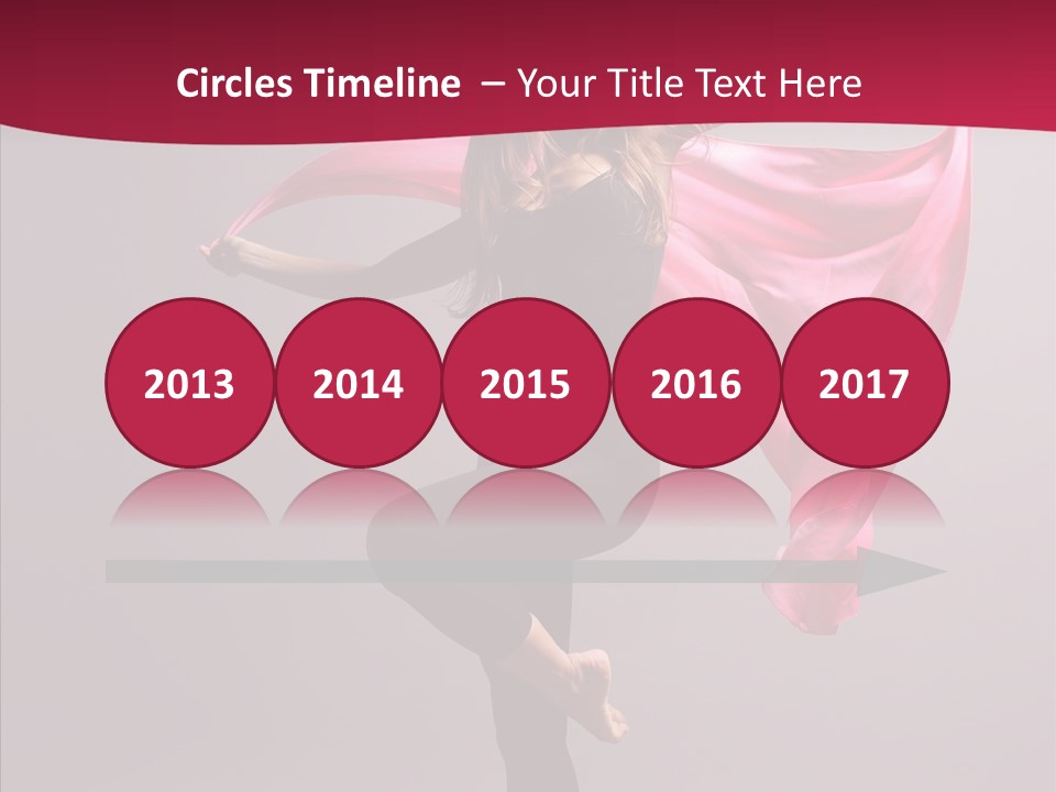 Fabric Balance Jump PowerPoint Template