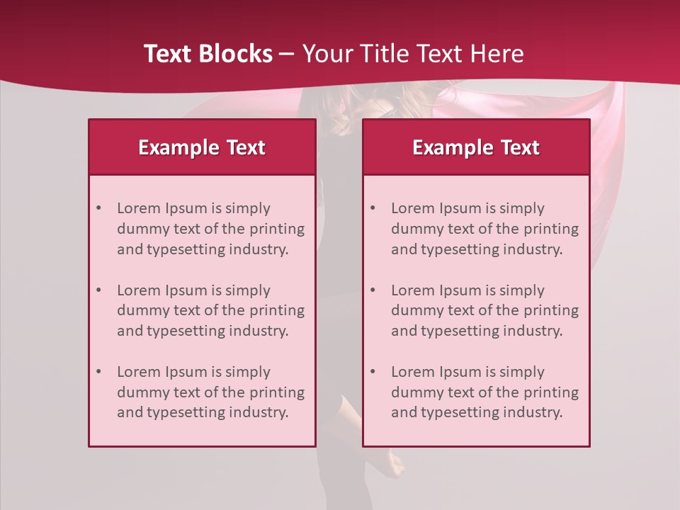 Fabric Balance Jump PowerPoint Template