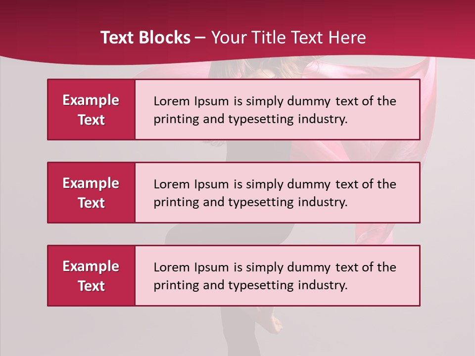 Fabric Balance Jump PowerPoint Template