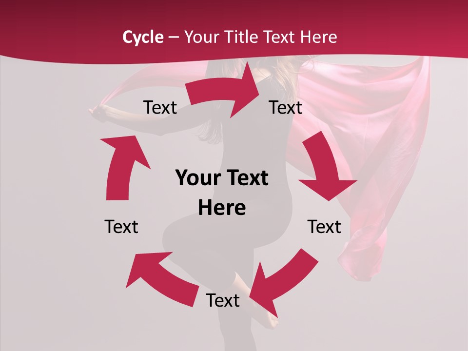 Fabric Balance Jump PowerPoint Template