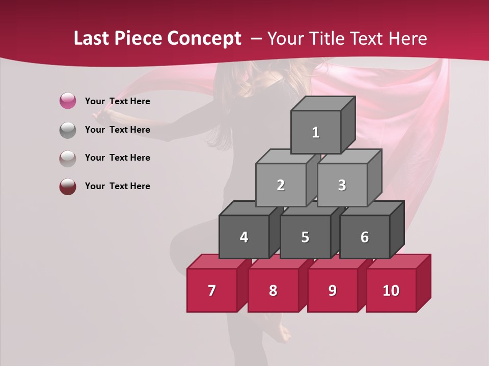 Fabric Balance Jump PowerPoint Template