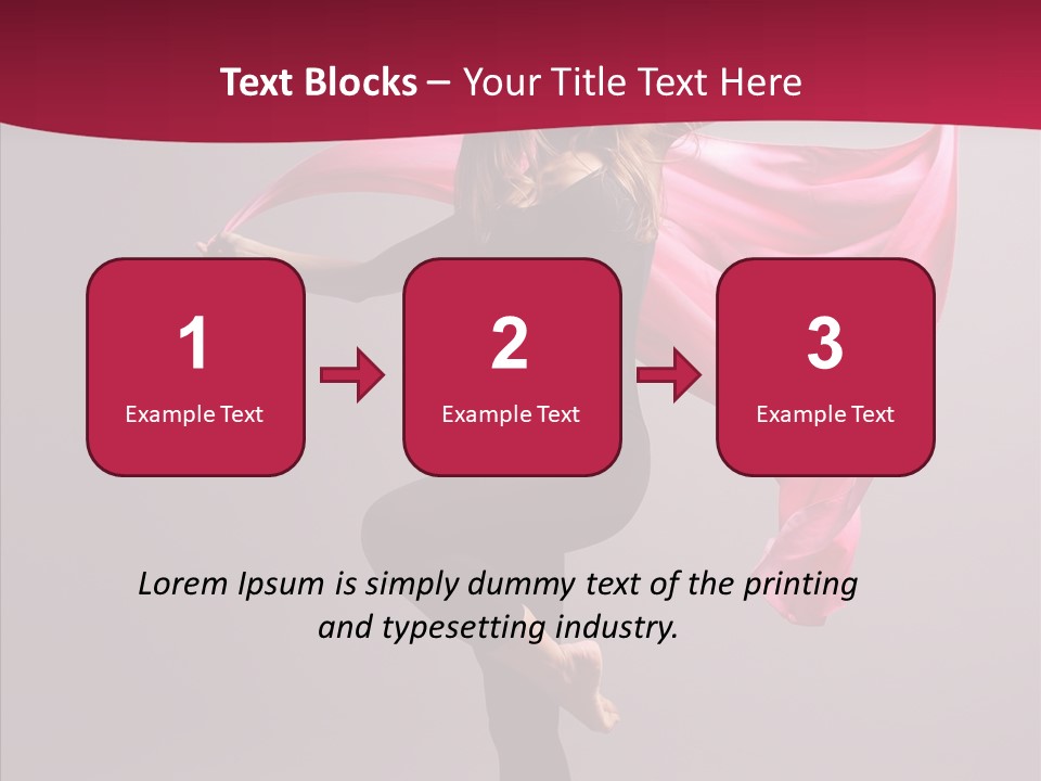 Fabric Balance Jump PowerPoint Template