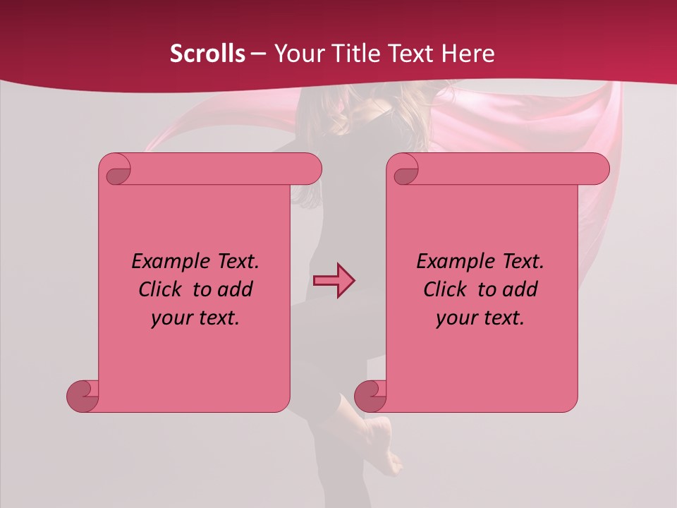 Fabric Balance Jump PowerPoint Template