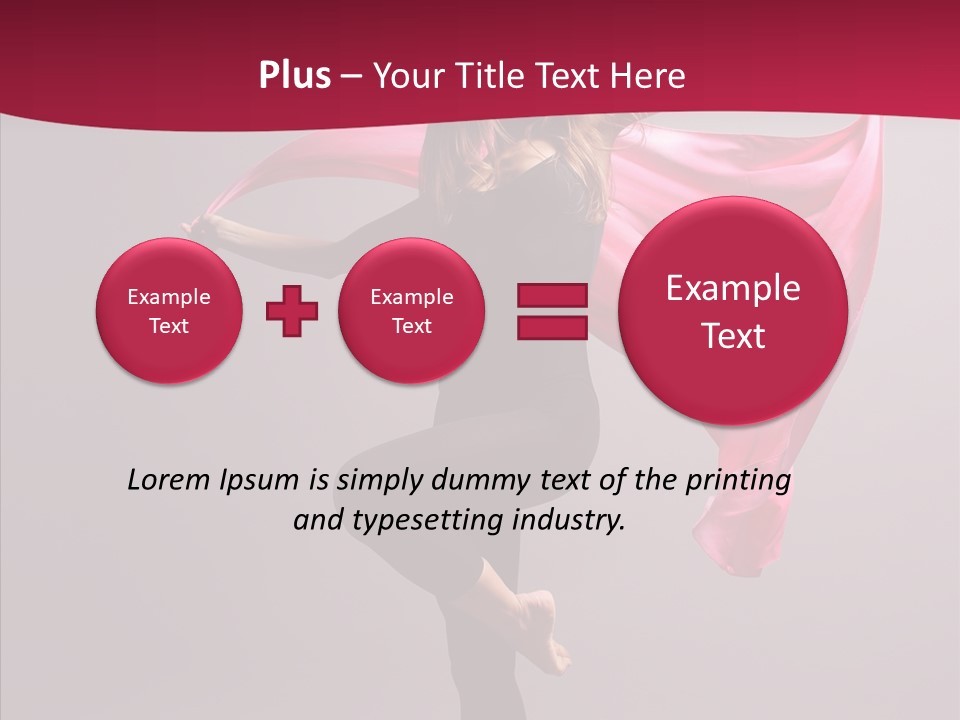 Fabric Balance Jump PowerPoint Template