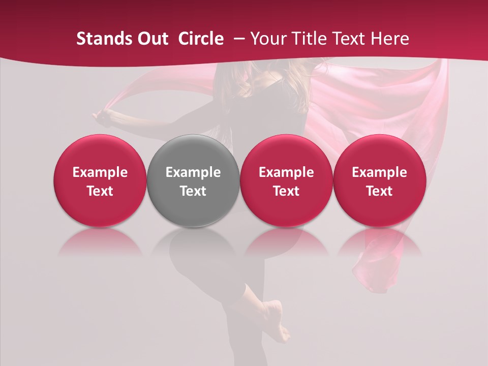 Fabric Balance Jump PowerPoint Template
