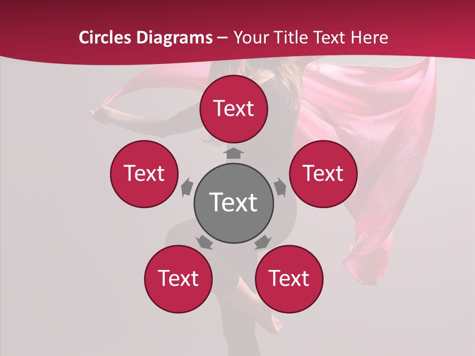 Fabric Balance Jump PowerPoint Template