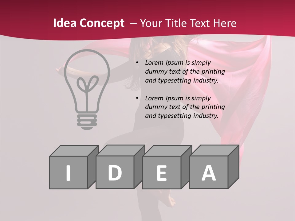 Fabric Balance Jump PowerPoint Template