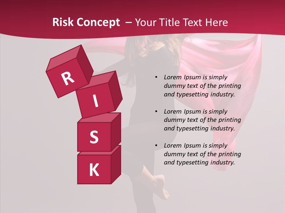 Fabric Balance Jump PowerPoint Template