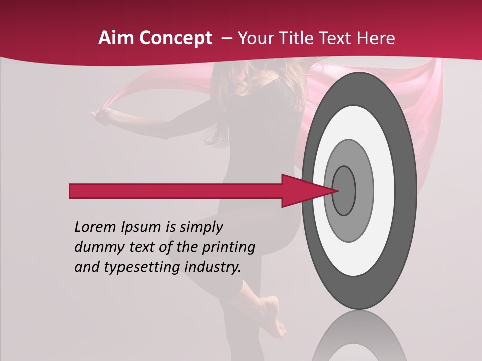 Fabric Balance Jump PowerPoint Template