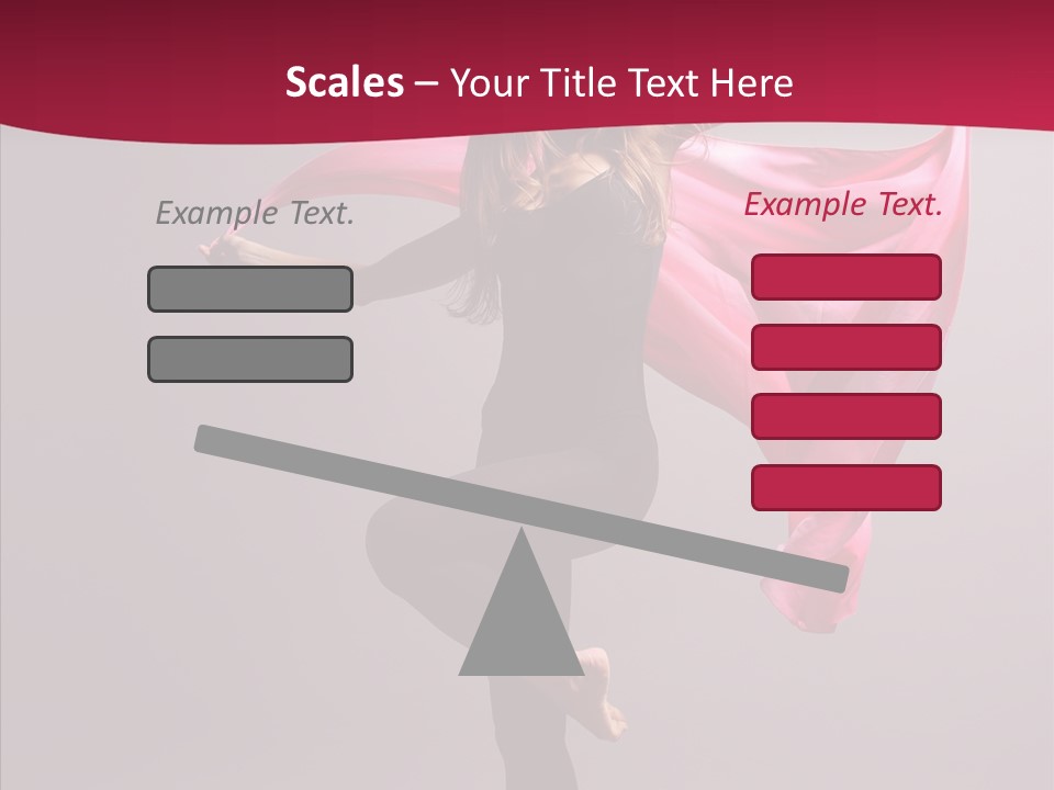 Fabric Balance Jump PowerPoint Template