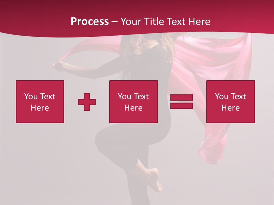 Fabric Balance Jump PowerPoint Template