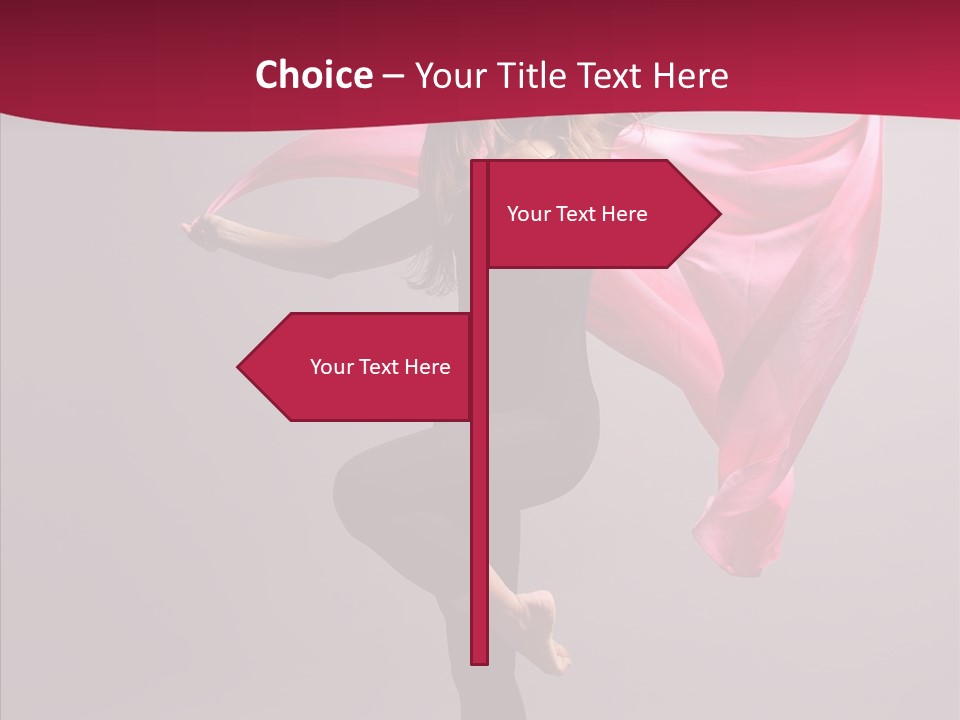 Fabric Balance Jump PowerPoint Template