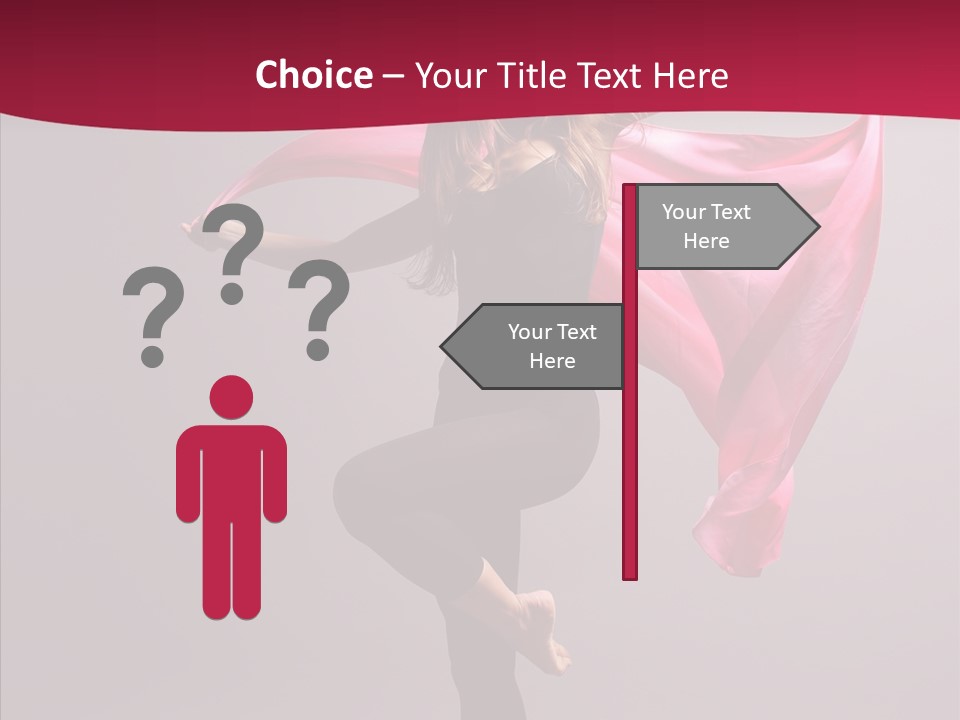 Fabric Balance Jump PowerPoint Template