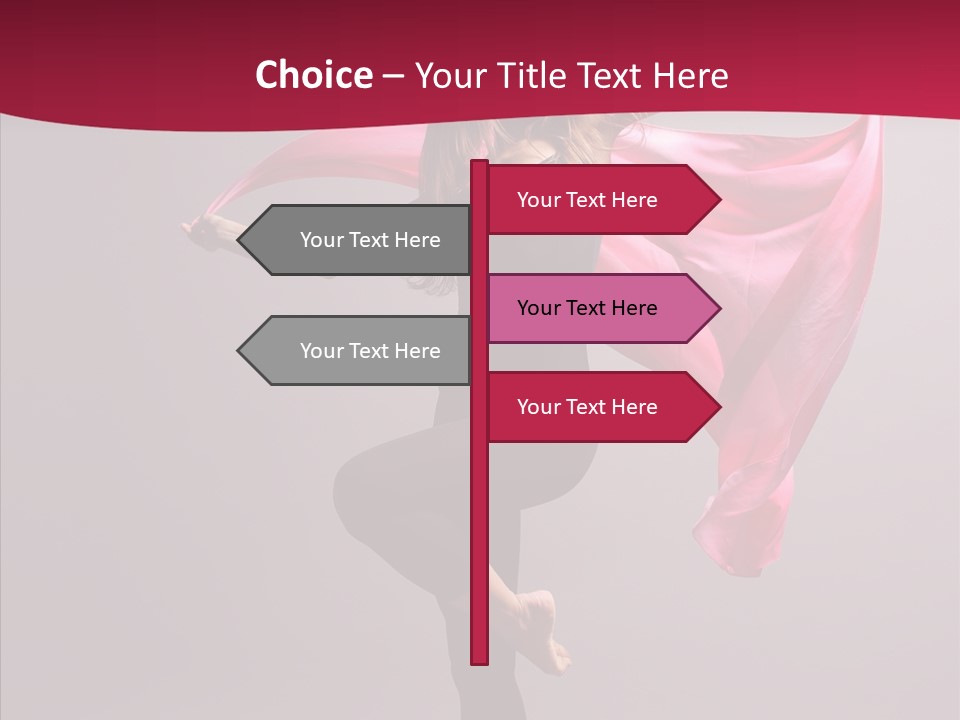 Fabric Balance Jump PowerPoint Template