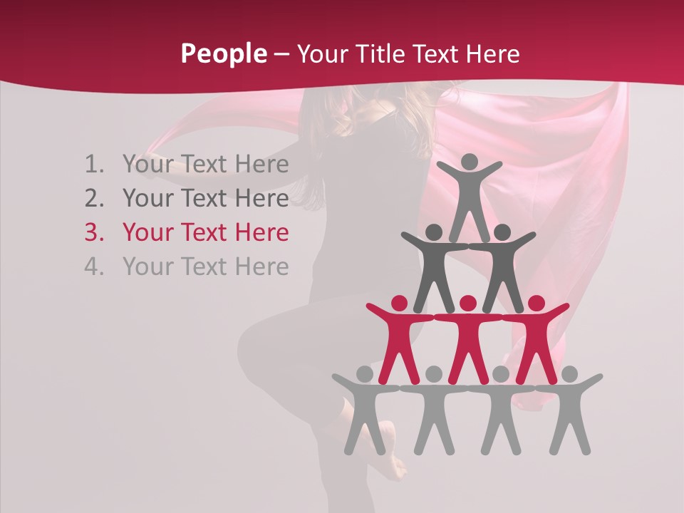 Fabric Balance Jump PowerPoint Template