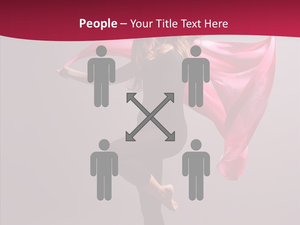 Fabric Balance Jump PowerPoint Template