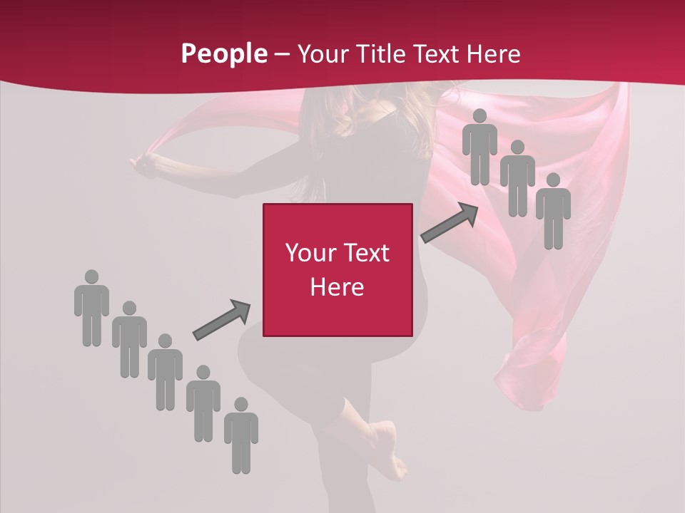 Fabric Balance Jump PowerPoint Template