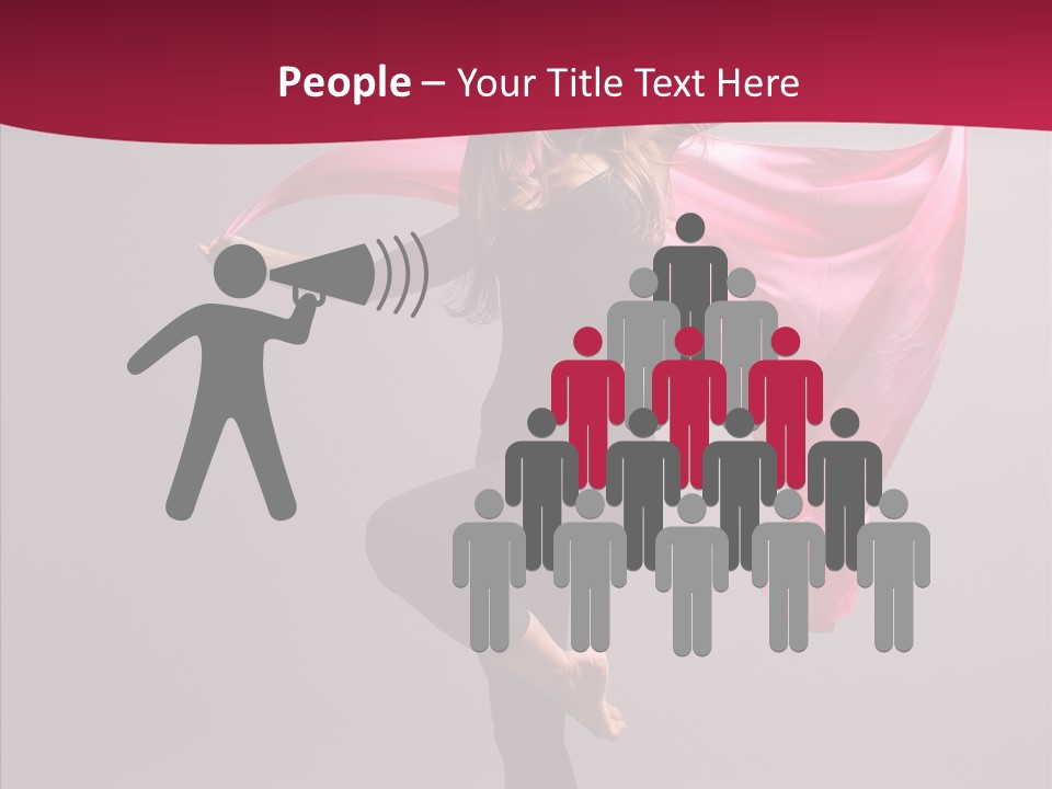 Fabric Balance Jump PowerPoint Template