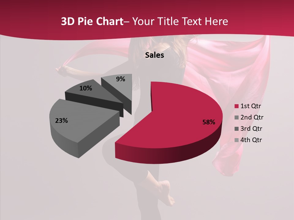 Fabric Balance Jump PowerPoint Template