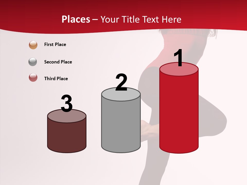 Modern Woman Performance PowerPoint Template