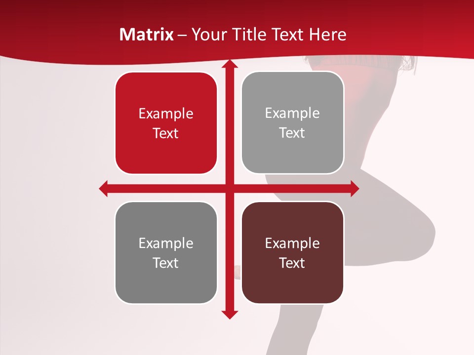 Modern Woman Performance PowerPoint Template