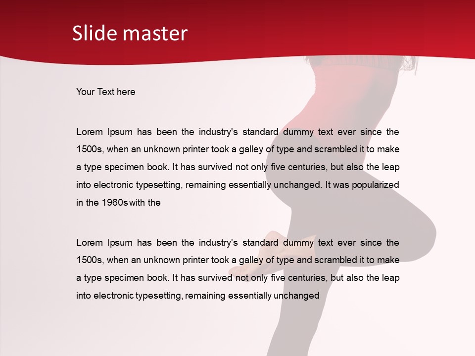 Modern Woman Performance PowerPoint Template