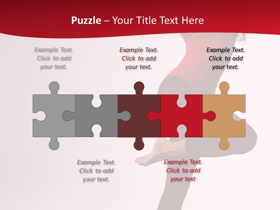 Modern Woman Performance PowerPoint Template