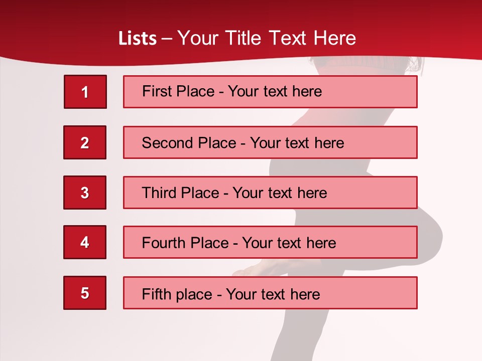 Modern Woman Performance PowerPoint Template