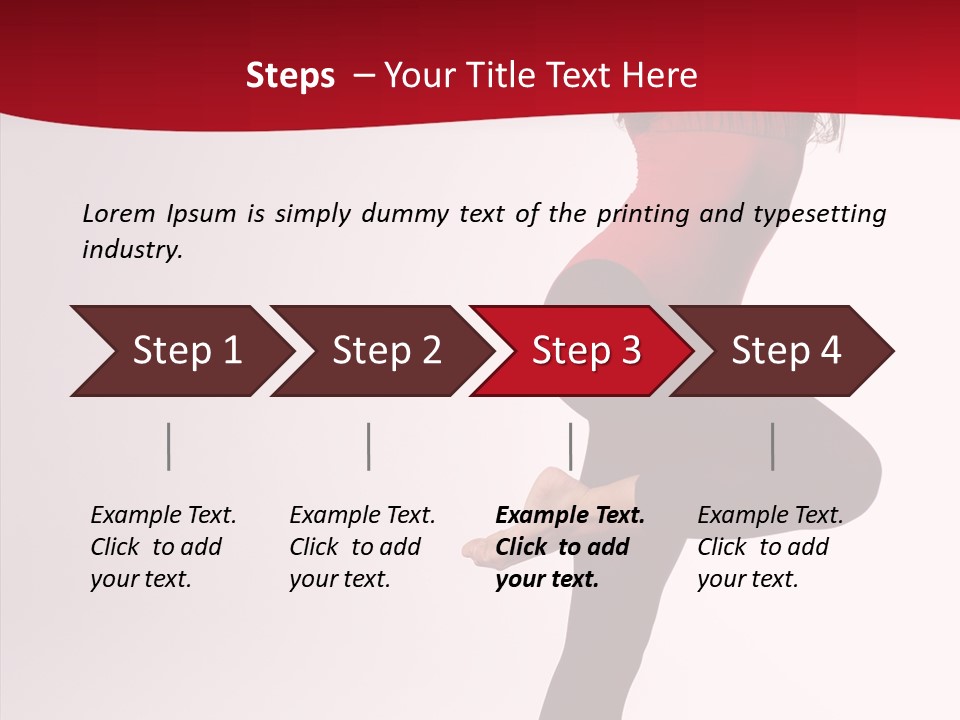 Modern Woman Performance PowerPoint Template