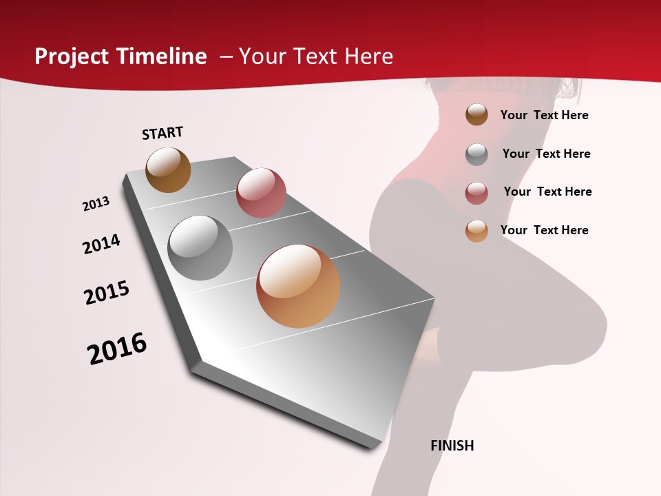 Modern Woman Performance PowerPoint Template