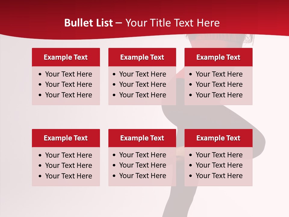 Modern Woman Performance PowerPoint Template