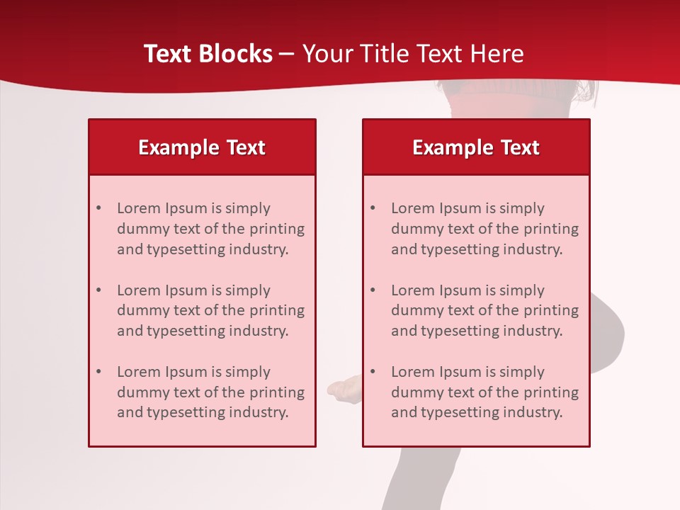 Modern Woman Performance PowerPoint Template